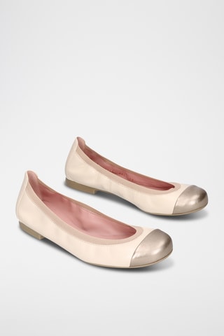 Ballerines en cuir - Beige