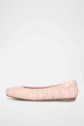 Ballerines en cuir - Beige