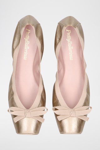 Ballerines en cuir - Doré