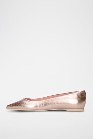 Ballerines en cuir - Doré