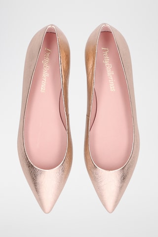 Ballerines en cuir - Doré