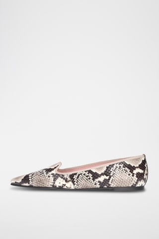 Slippers en cuir - Beige