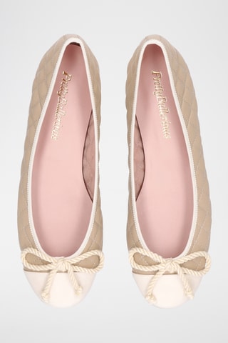 Ballerines en cuir - Beige