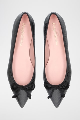 Ballerines en cuir - Noir