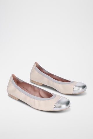 Ballerines en cuir - Beige