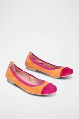 Ballerines en cuir - Orange