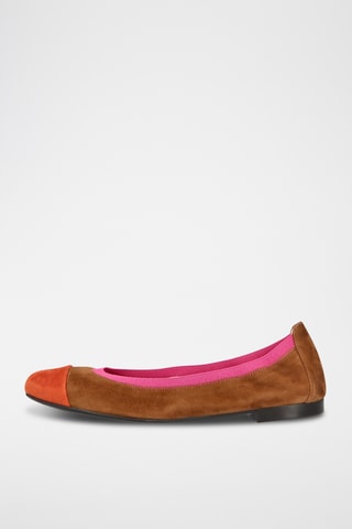 Ballerines en nubuck - Marron