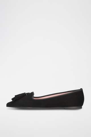 Slippers en nubuck - Noir