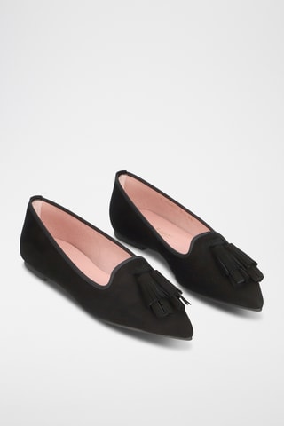 Slippers en nubuck - Noir