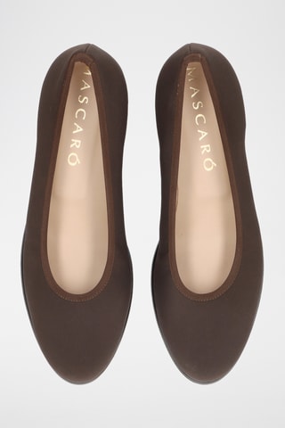 Ballerine compensées - Marron