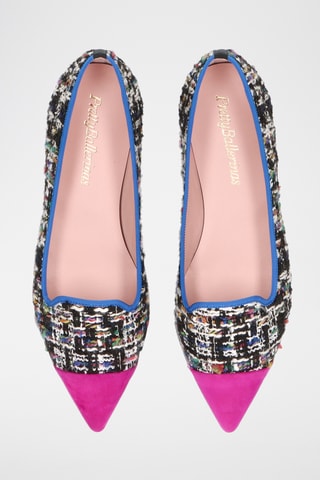 Slippers en tweed - Noir