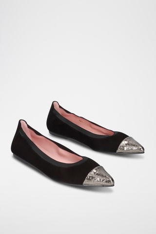 Ballerines en nubuck - Noir