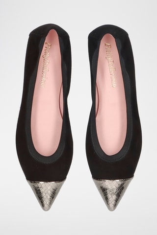 Ballerines en nubuck - Noir