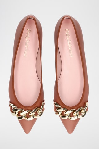 Ballerines en cuir - Marron