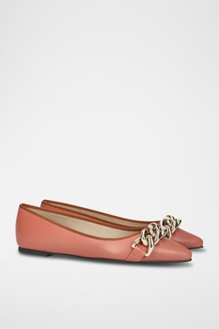Ballerines en cuir - Rose