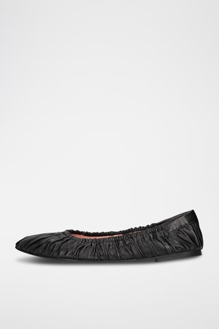 Ballerines en cuir - Noir