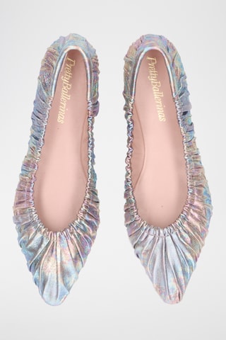 Ballerines en cuir - Argenté