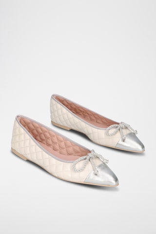 Ballerines en cuir - Blanc
