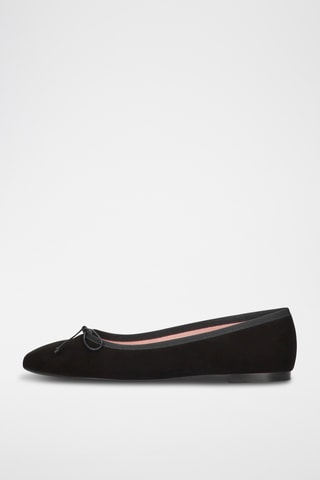 Ballerines en nubuck - Noir