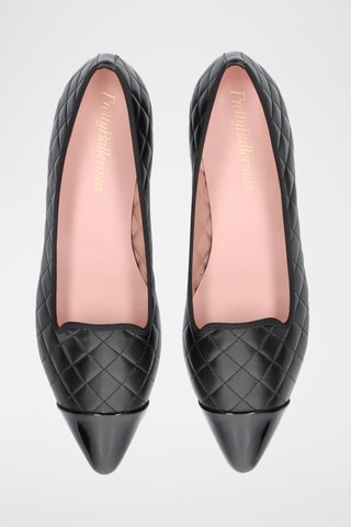 Slippers en cuir verni - Noir
