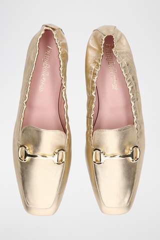 Mocassins en cuir - Doré