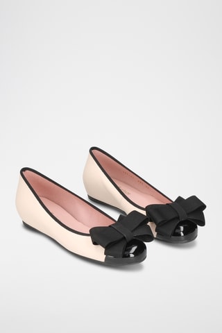 Ballerines en cuir - Beige