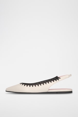 Ballerines en cuir - Blanc