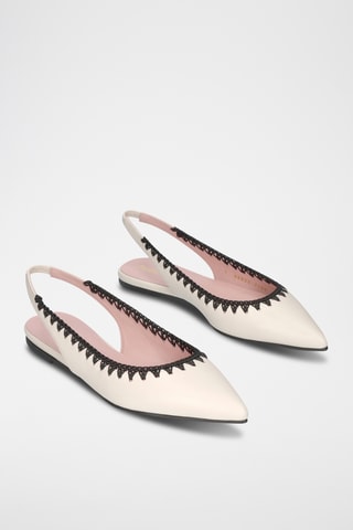 Ballerines en cuir - Blanc