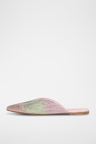 Mules en cuir - Rose