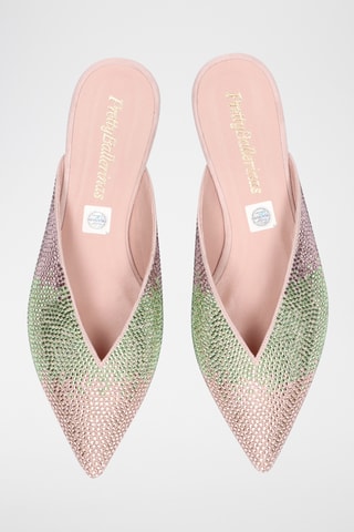 Mules en cuir - Rose