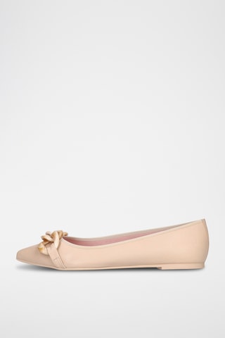 Ballerines en cuir - Beige