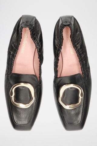 Ballerines en cuir - Noir