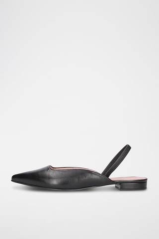 Ballerines en cuir - Noir