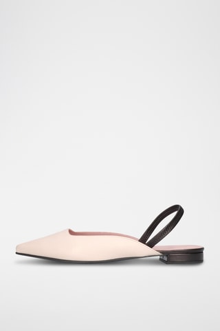 Ballerines en cuir - Beige