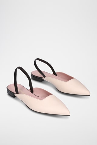 Ballerines en cuir - Beige