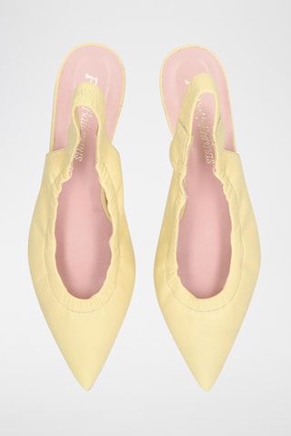 Escarpins en cuir - Jaune