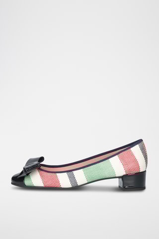 Escarpins - Blanc et rouge