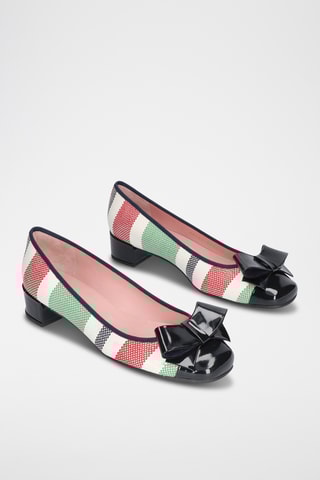 Escarpins - Blanc et rouge