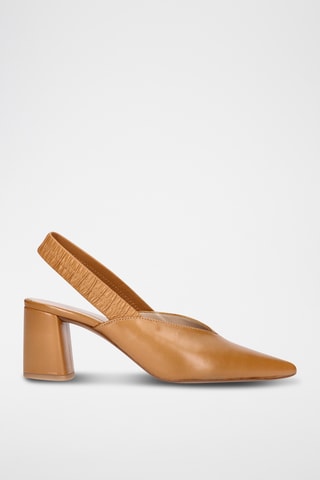 Escarpins en cuir - Camel