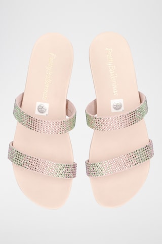 Mules en cuir - Rose