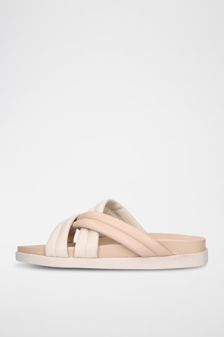 Mules en cuir - Beige