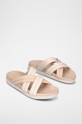 Mules en cuir - Beige