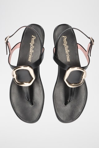 Sandales en cuir - Noir