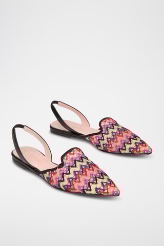 Ballerines - Noir et mauve