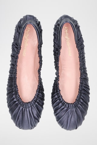 Ballerines en cuir - Bleu marine