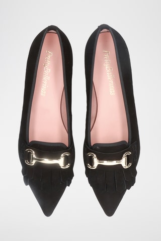 Slippers en nubuck - Noir