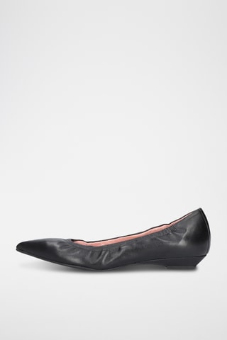Ballerines en cuir - Noir