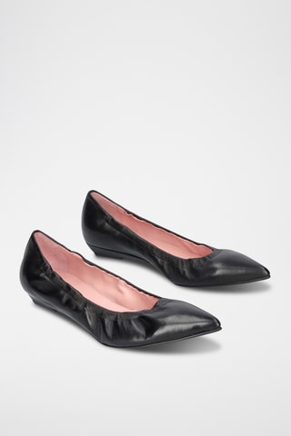 Ballerines en cuir - Noir