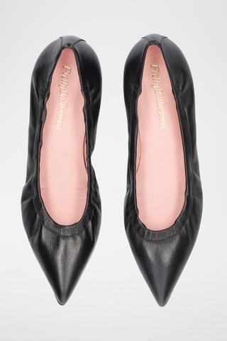 Ballerines en cuir - Noir
