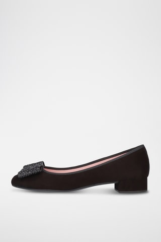 Ballerines en nubuck - Noir